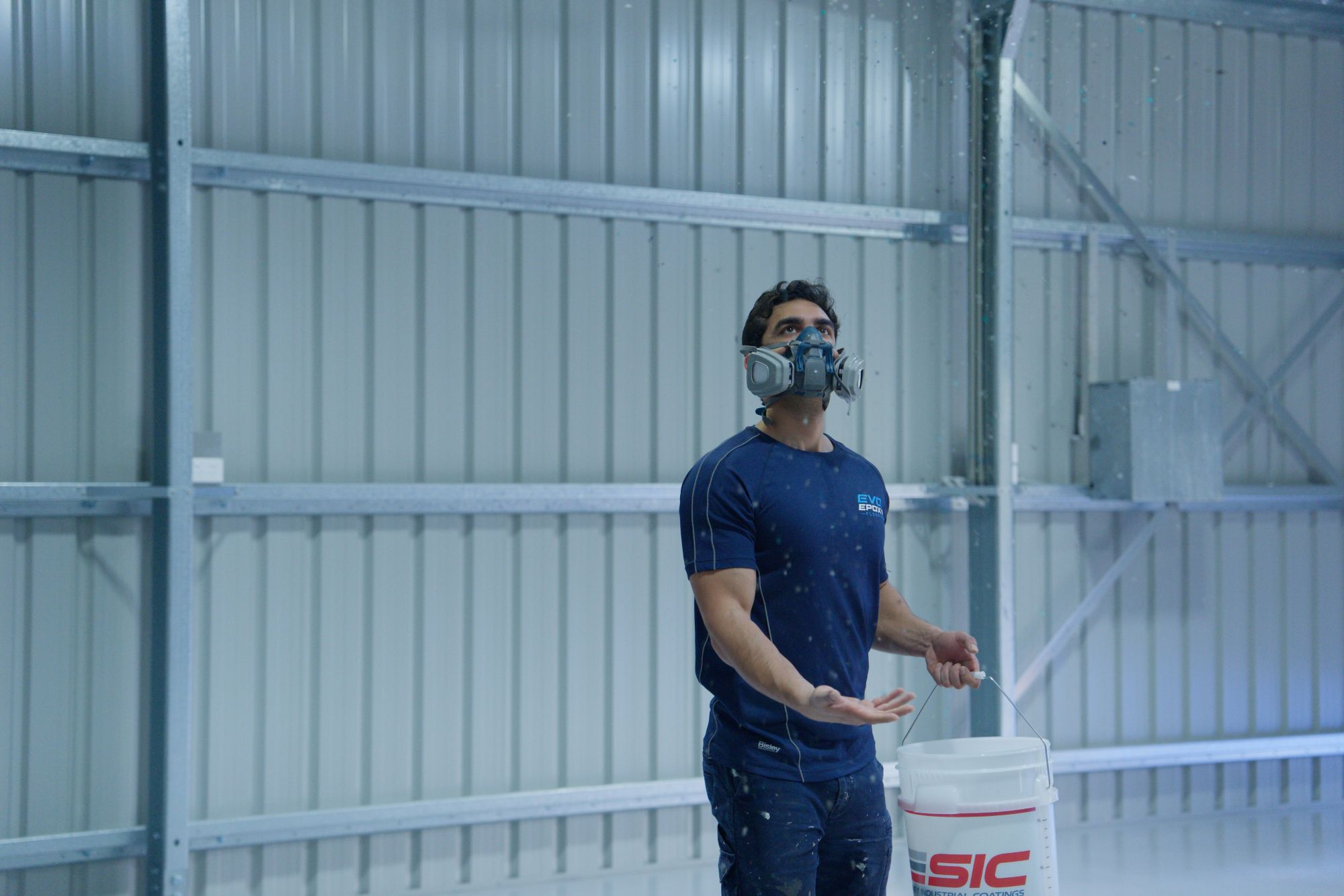 Flake epoxy flooring by Evo Epoxy