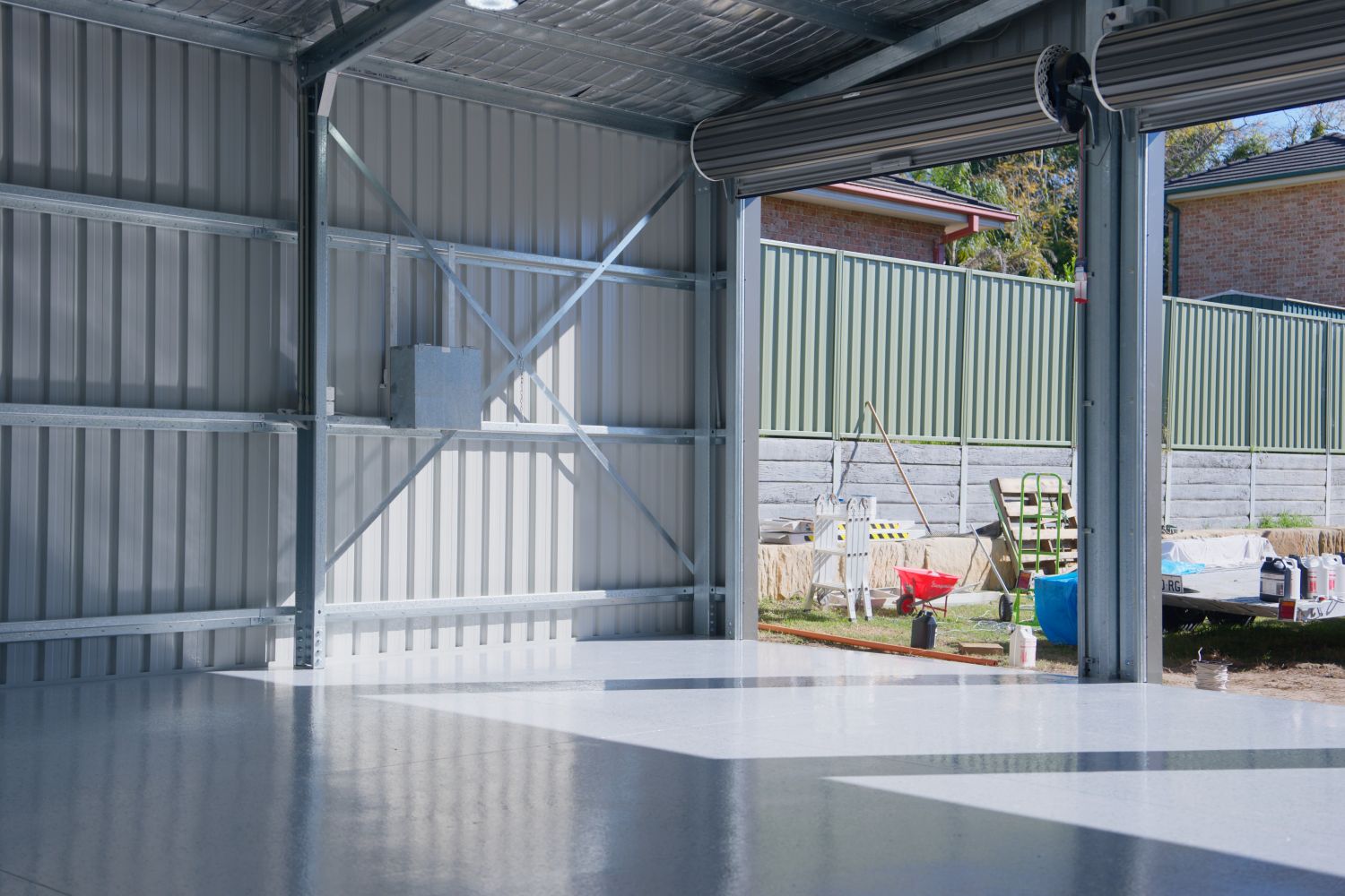 Epoxy floor in a Sydney workshop coated by Evo Epoxy