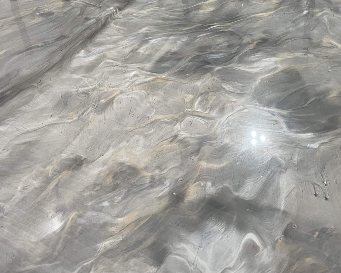 Metallic marble epoxy floor finish by Evo Epoxy Flooring