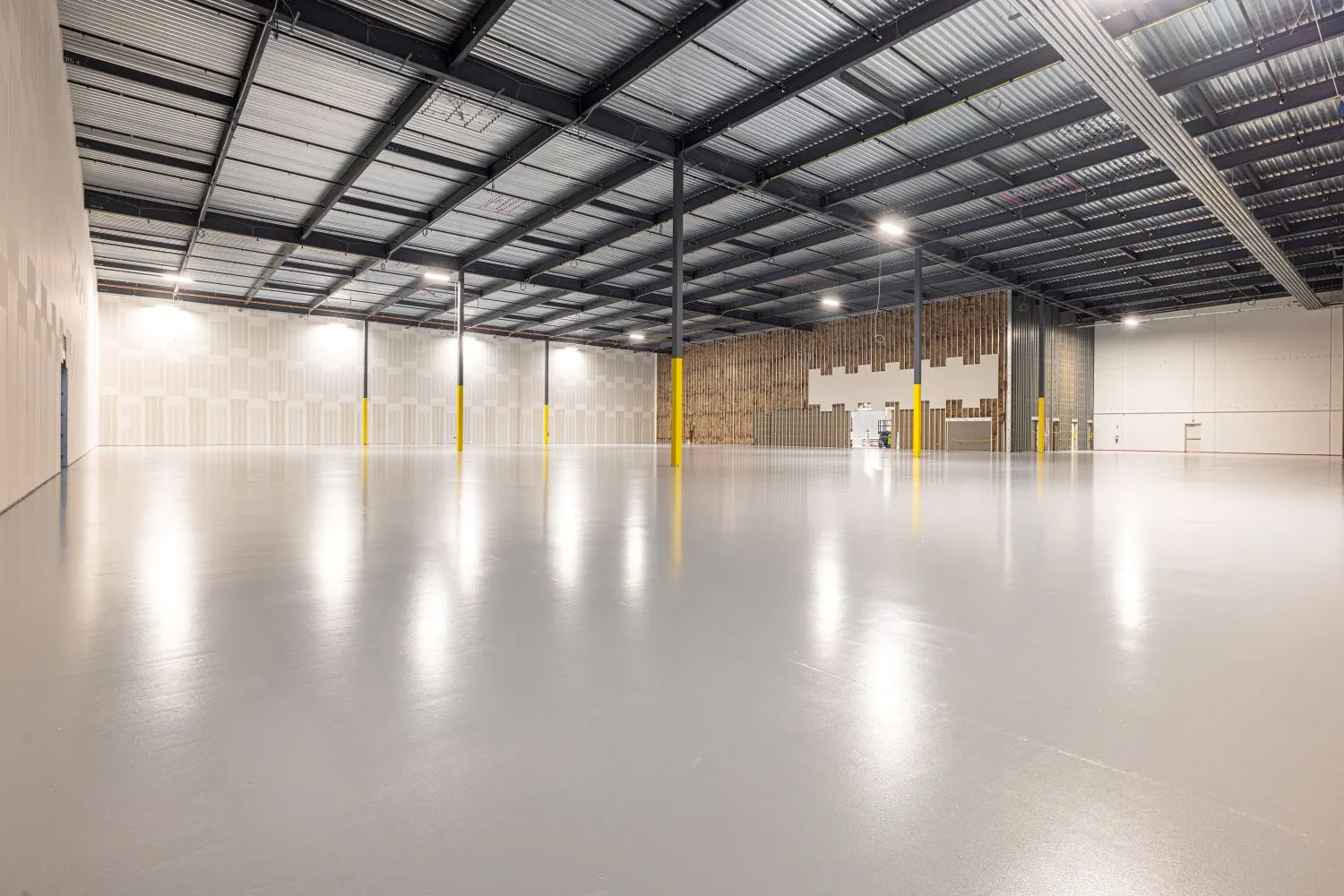 Industrial epoxy warehouse floor