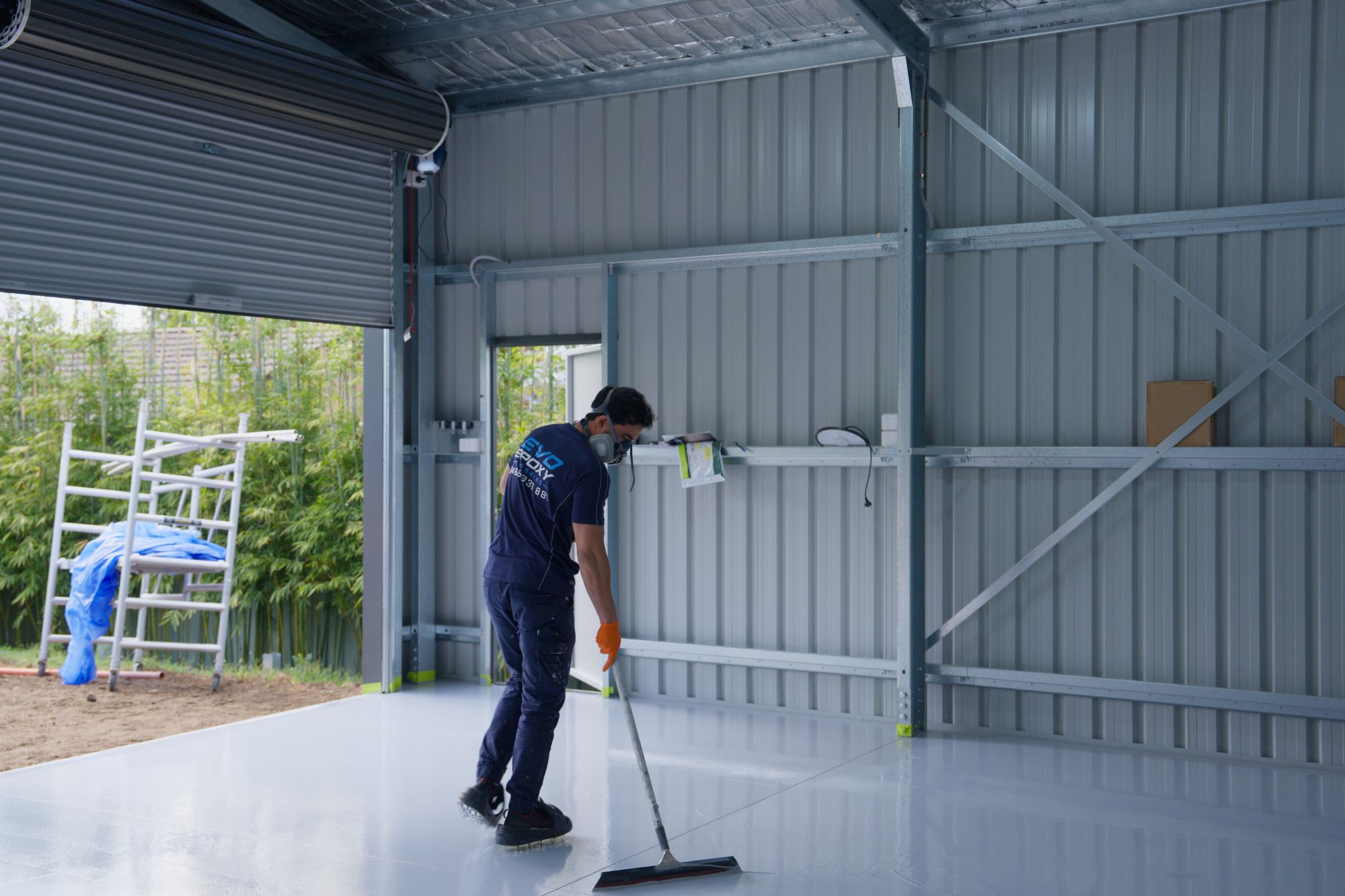 Epoxy floor finished in a Sydney home