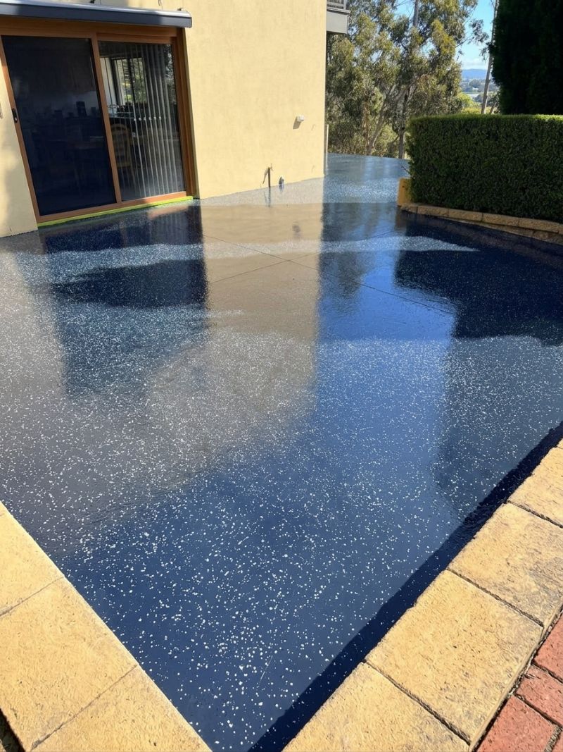 Epoxy coated patio in Sydney